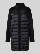 Marc Cain Knielanger Steppmantel aus Escorial Woll-Mix in Black, Größe...