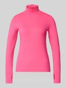 Marc Cain Longsleeve mit Stehkragen in Pink, Größe 38