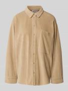 JAKE*S STUDIO WOMAN Hemdbluse mit Knopfleiste in Camel, Größe 34