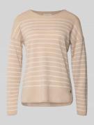 Fynch-Hatton Strickpullover mit überschnittenen Schultern in Beige, Gr...