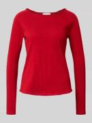 Rich & Royal Longsleeve mit Rundhalsausschnitt in Rot, Größe M