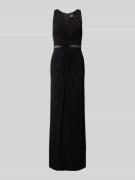 Adrianna Papell Abendkleid mit Knotendetail in Black, Größe 36