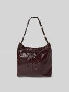 Anine Bing Shoulder Bag mit Reißverschluss in Bordeaux, Größe 1