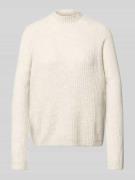 Tom Tailor Denim Regular Fit Strickpullover mit Baumwoll-Anteil in Off...