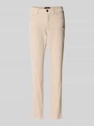 Marc Cain Slim Fit Hose im 5-Pocket-Design in Sand, Größe 42