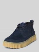 Clarks Schnürschuhe mit strukturierter Sohle in Marine, Größe 42