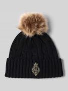 Lauren Ralph Lauren Strickmütze mit Woll-Anteil in Black, Größe 1