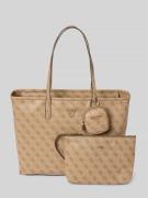 Guess Handtasche im Logo-Design Modell 'POWER PLAY II' in Hellbraun, G...