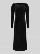 YAS Cocktailkleid aus Samt mit Mohair-Anteil Modell 'HELLA' in Metalli...