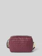 Abro Umhängetasche mit Strukturmuster Modell 'Kaia' in Dunkelrot, Größ...