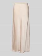 Neo Noir Maxirock aus Satin mit elastischem Bund Modell 'Vicky' in Ecr...