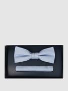 Willen Fliege und Einstecktuch im Set aus reiner Seide in Bleu, Größe ...