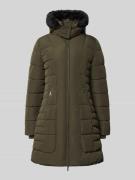 Jake*s Collection Steppmantel mit Zweiwege-Reißverschluss in Dunkelgru...