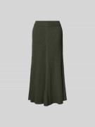 Victoria Beckham Wollrock in Midilänge in Schilf, Größe L