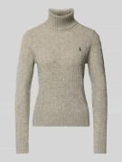 Polo Ralph Lauren Slim Fit Rollkragenpullover mit Label-Stitching in B...