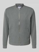 Les Deux Jacke mit Stehkragen Modell 'Como' in Mittelgrau Melange, Grö...