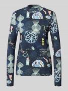 Scotch & Soda Longsleeve mit Stehkragen in Black, Größe M