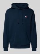 Tommy Jeans Regular Fit Hoodie aus reiner Baumwolle in Marine, Größe L