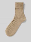 Tommy Hilfiger Stricksocken mit Woll-Anteil in Beige, Größe 39-42