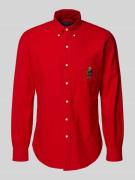 Polo Ralph Lauren Custom Fit Freizeithemd mit Motiv-Stitching in Rot, ...