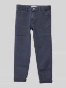 Mango Skinny Fit Jeans im 5-Pocket-Design Modell 'peru' in Marine, Grö...