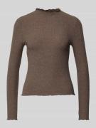 Only Comfort Fit Langarmshirt mit Viskose-Anteil Modell 'EMMA' in Schl...