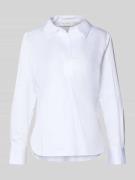 ETERNA Regular Fit Bluse mit V-Ausschnitt in Weiss, Größe 40