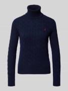 Polo Ralph Lauren Slim Fit Rollkragenpullover mit Label-Stitching in D...
