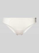 Skiny String mit Spitzenbesatz in Offwhite, Größe 38