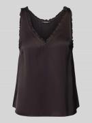 Scotch & Soda Blusentop aus Viskose mit V-Ausschnitt in Black, Größe 3...