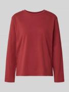 Schiesser Longsleeve mit Rundhalsausschnitt in Rot, Größe 36