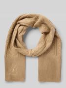 Lauren Ralph Lauren Schal mit Label-Detail in Camel, Größe 1