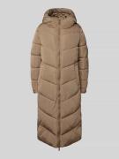 ZABAIONE Steppmantel mit Kapuze in Taupe, Größe M