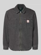 Levi's® Jeans- Wendejacke mit Label-Patch in Black, Größe L