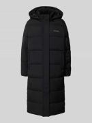 Guess Jeans Steppmantel mit Kapuze in Black, Größe L