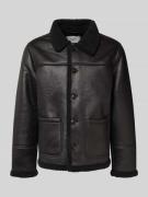 Jack & Jones Jacke mit Knopfleiste Modell 'CAMBRIDGE' in Black, Größe ...