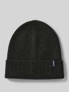 MCNEAL Strickmütze aus Viskose-Mix in Ripp-Optik in Anthrazit, Größe 1