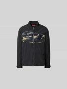 Diesel Jacke mit Reißverschluss in Black, Größe 48