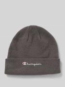 CHAMPION Beanie mit breitem Umschlag und Logo-Stitching in Anthrazit, ...