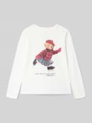 Polo Ralph Lauren Teens Longsleeve mit Label-Print in Offwhite, Größe ...
