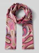 Codello Schal mit Label-Detail in Pink, Größe 1