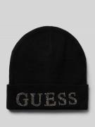Guess Beanie aus Viskose-Mix in Black, Größe L