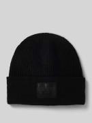 Guess Beanie mit Kaschmir-Anteil Modell 'BRENTON' in Black, Größe L