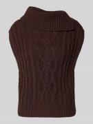 s.Oliver RED LABEL Regular Fit Pullunder aus Baumwoll-Mix in Dunkelbra...