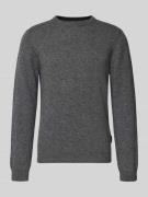Casual Friday Strickpullover aus Woll-Mix Modell 'KARL' in Mittelgrau ...