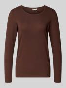 Tom Tailor Regular Fit Langarmshirt aus Baumwoll-Mix in Hazel, Größe X...