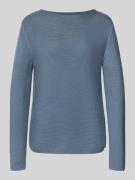 Marc O'Polo Regular Fit Strickpullover aus reiner Baumwolle in Rauchbl...