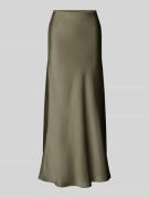 Neo Noir Maxirock aus Satin mit elastischem Bund Modell 'Vicky' in Kha...