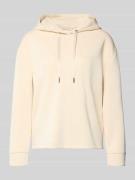 comma Hoodie mit Kapuze in Offwhite, Größe 38