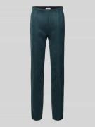 Christian Berg Woman Skinny Fit Stoffhose mit Ziernähten in Dunkelgrue...